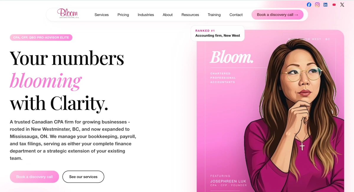 Accounting website design